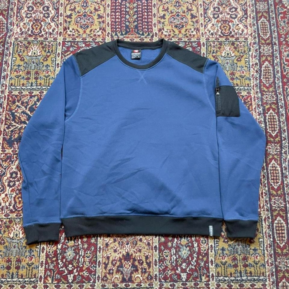 VTG 00s Southpole‎ lightweight two tone ringer crewneck sweatshirt XL blue black